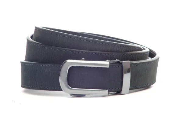 Seal Blue 🌊 Buffalo Full Grain Leather Belt