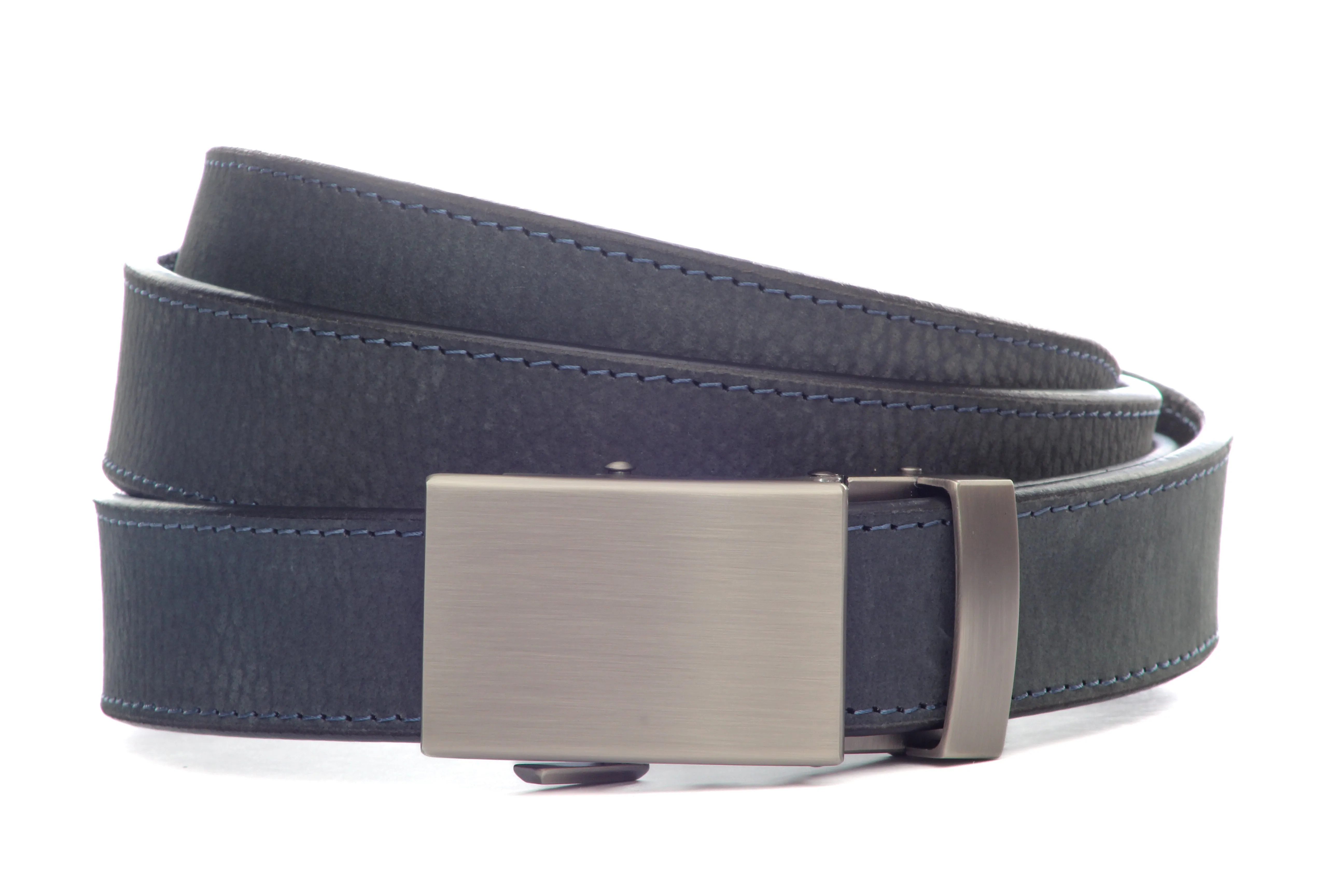 Seal Blue 🌊 Buffalo Full Grain Leather Belt