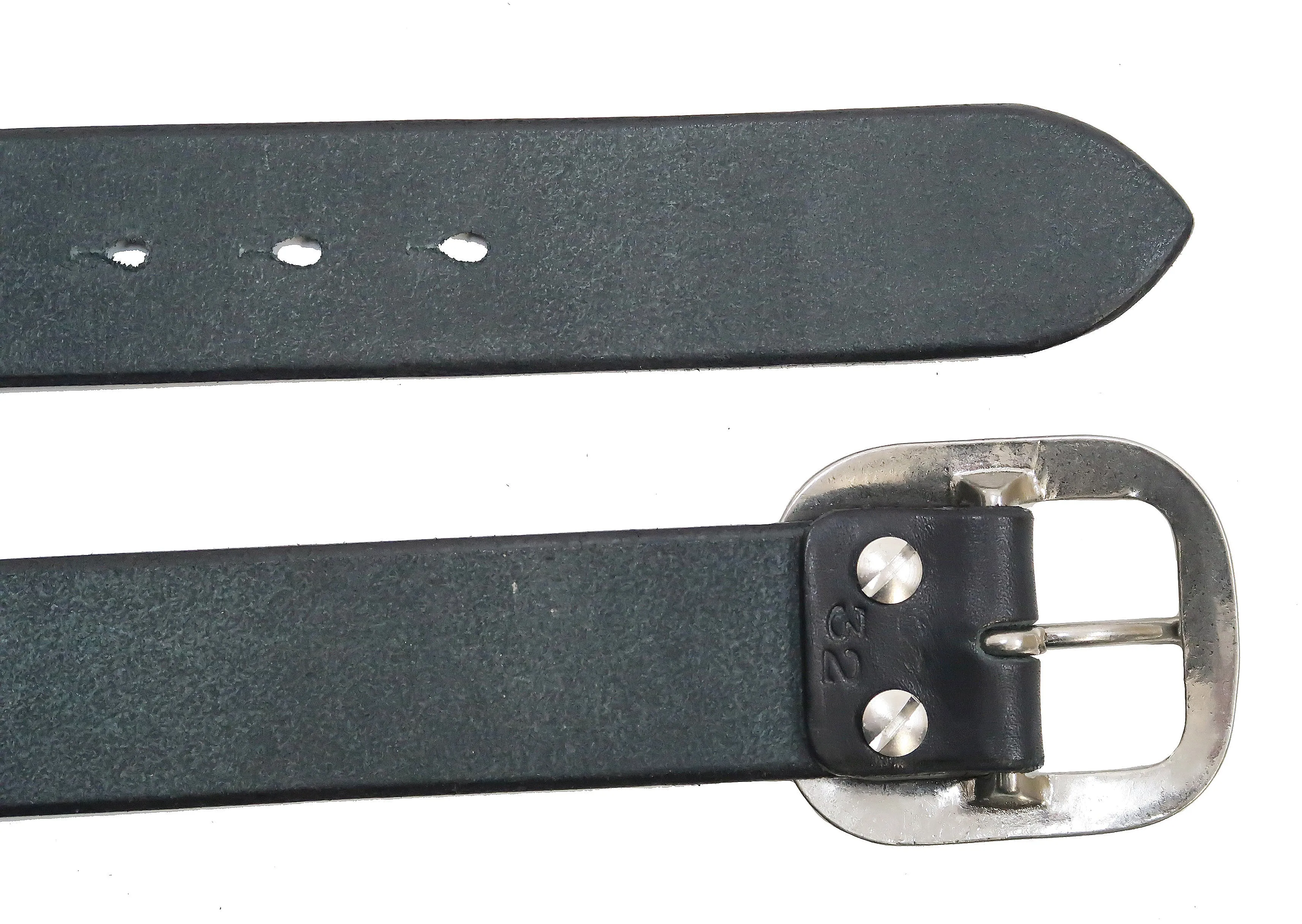 Studio D'artisan Leather Belt Men's Ccasual 38mm Wide/5mm Bend Leather with Thick Oval Buckle B-81 Black