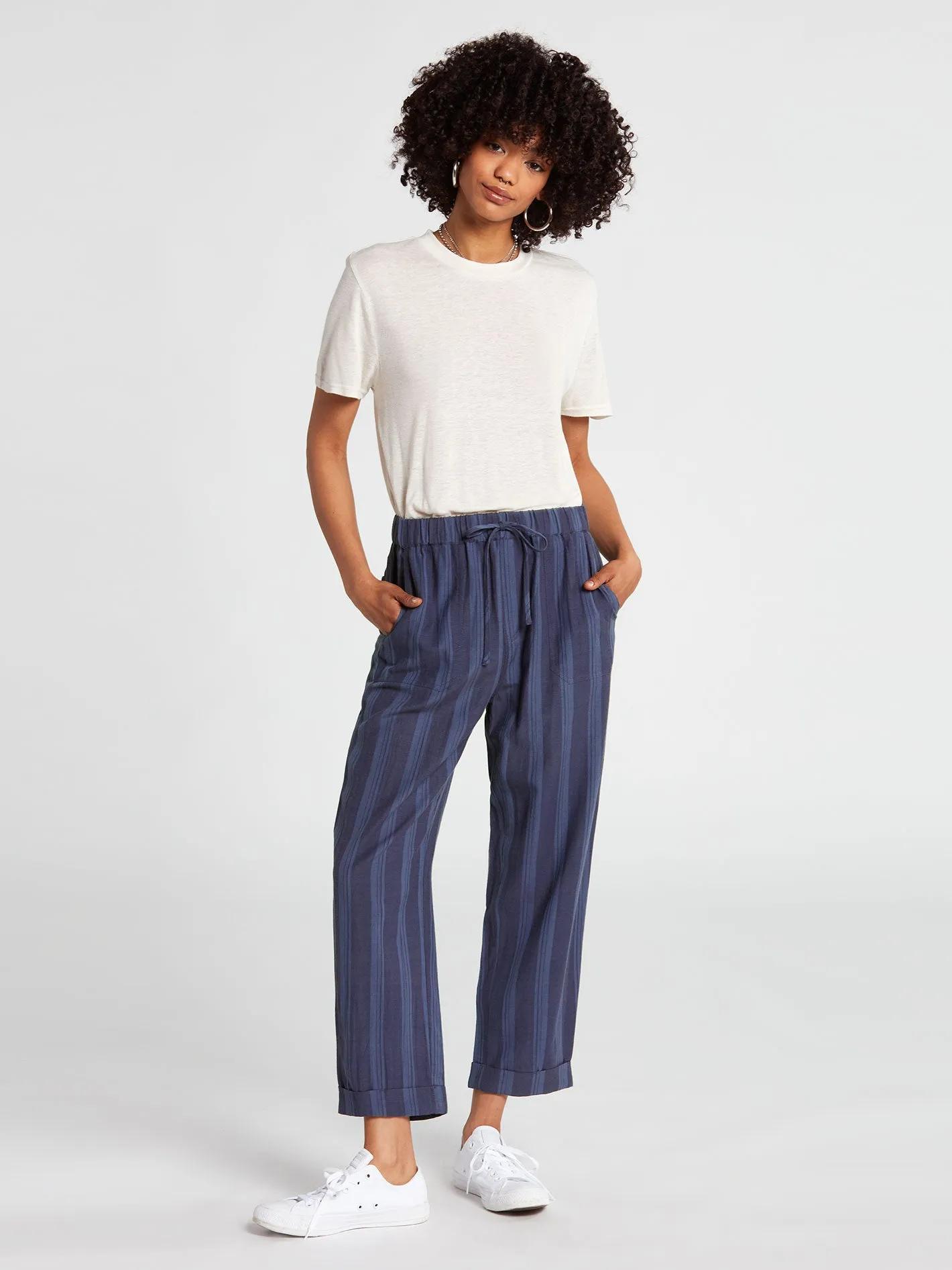 Sunday Strut Pant - Navy Paint