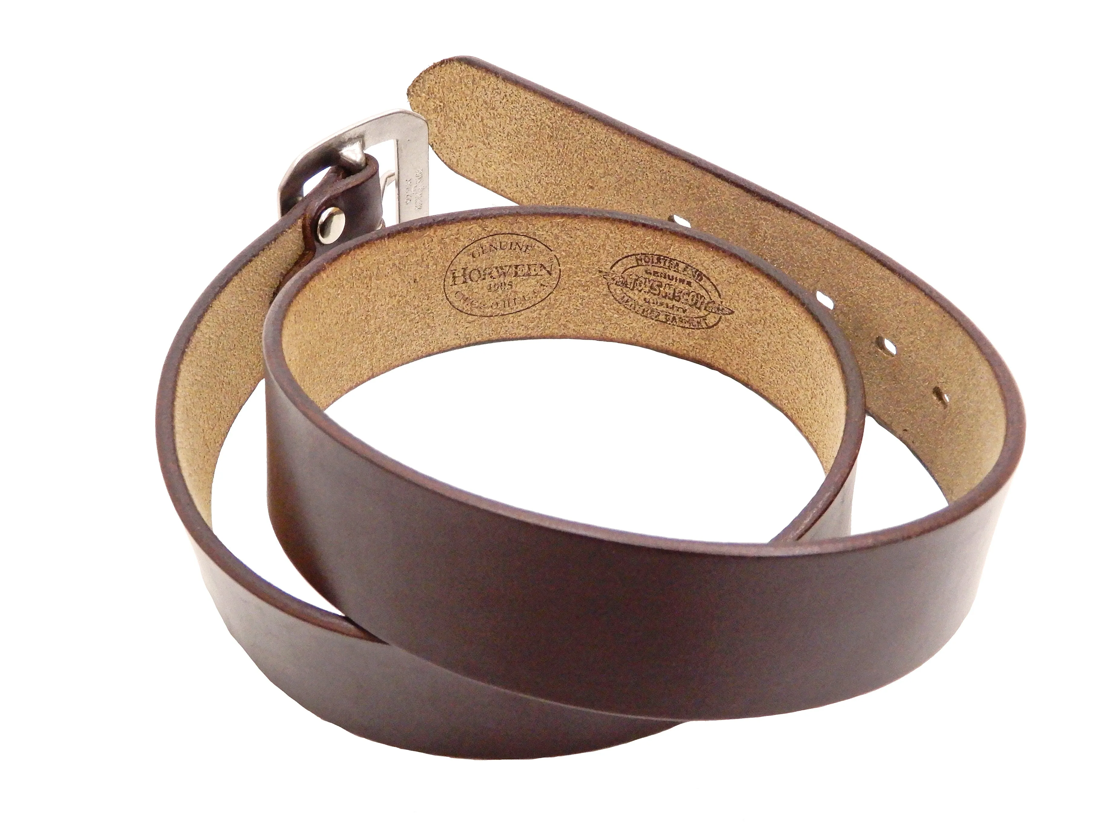 TOYS McCOY Leather Belt Men's Ccasual Chromexcel Steerhide Garrison Belt TMA2406 060 Brown